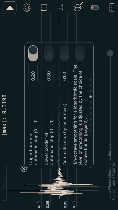 Sound Spectrum Analysis Screenshot