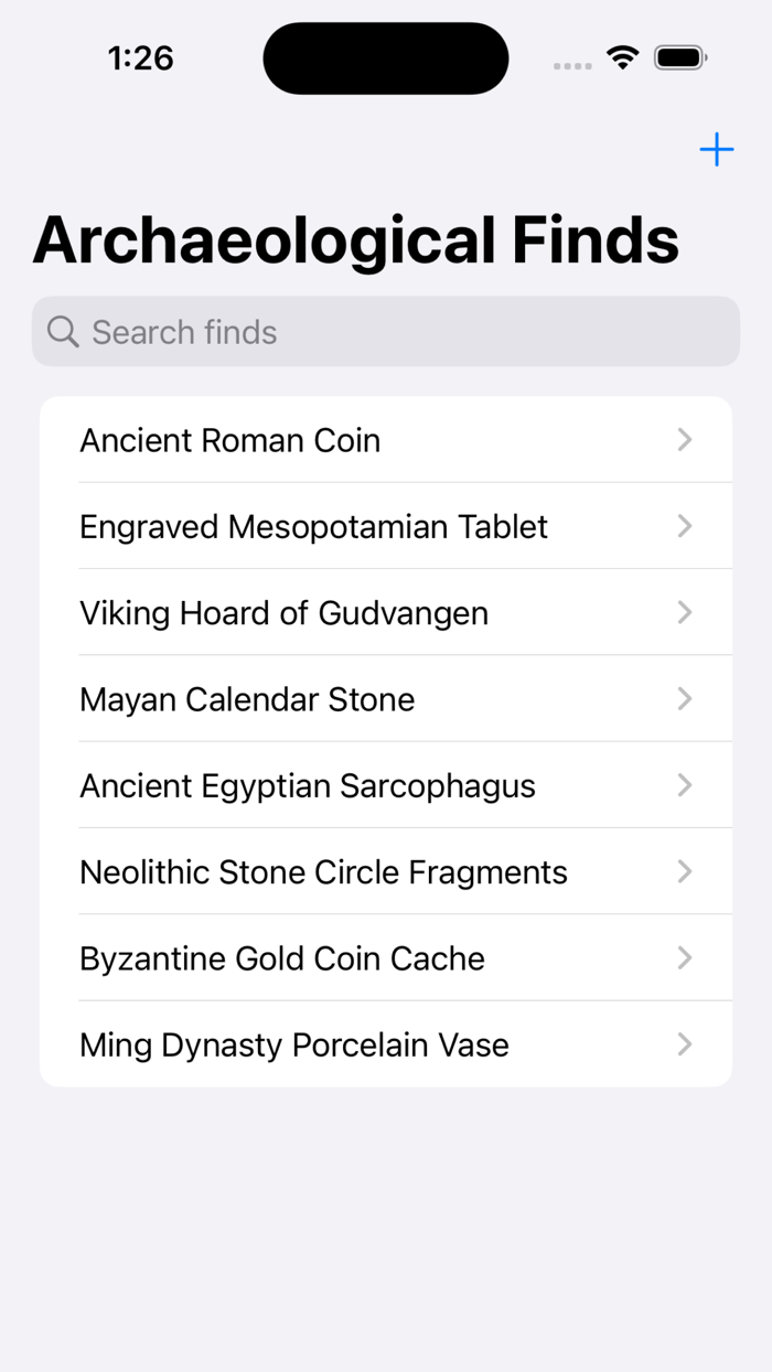 Archeological Finds Collection