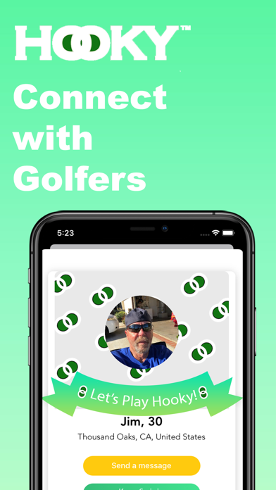 Let's Hooky - Golf & Lessons iPhone screenshot 1 - Sports app