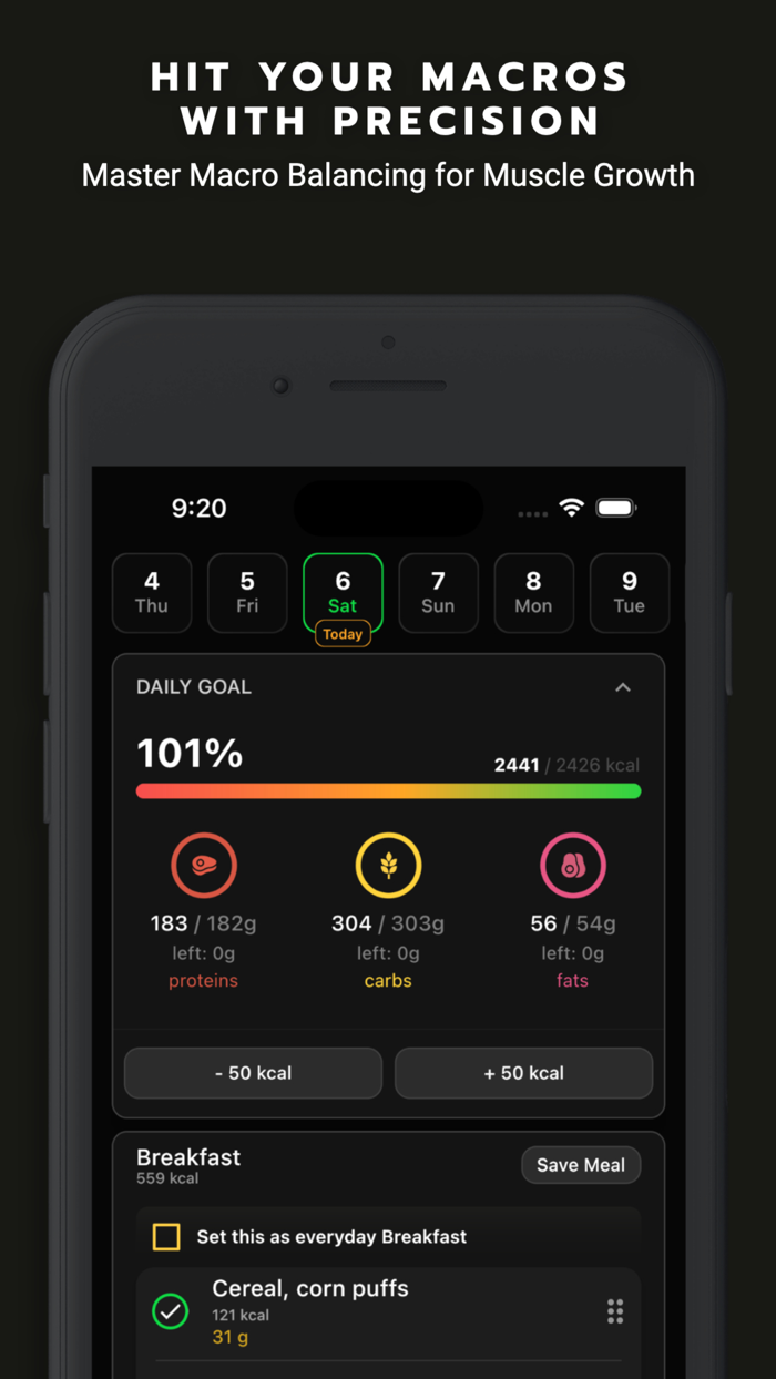 Gaintrain Bulking Meal Planner