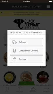 black elephant coffee iphone screenshot 2
