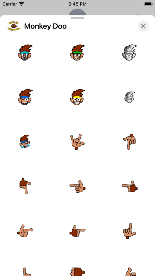 #3. Monkey Doo Stickers (iOS) Με: Continuum Holdings, LLC