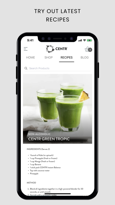 CENTR Brands Screenshot