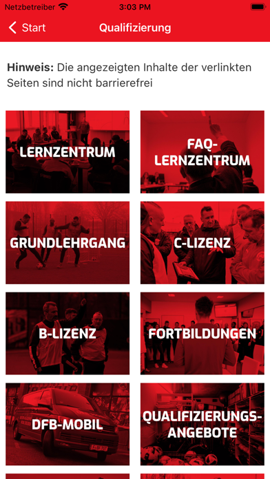 Berliner Fußball-Verband Screenshot
