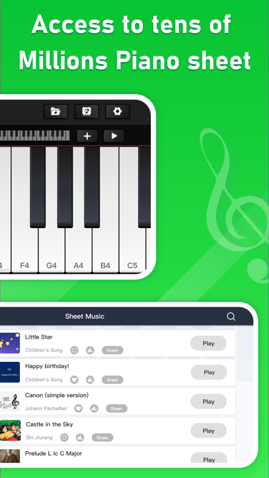 Piano Pro - keyboard & songs Screenshot