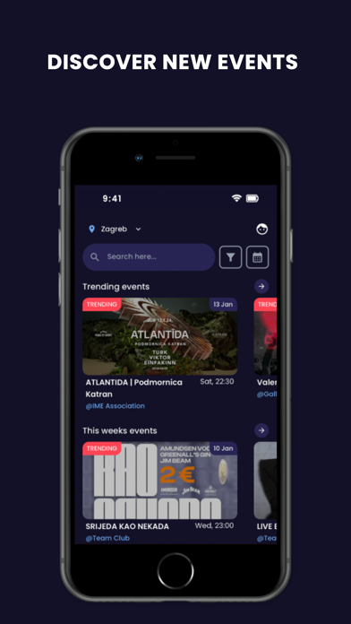 Clubhub Nightlife Screenshot