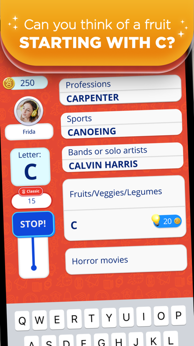 Stop 2 - Word Trivia Game Screenshot