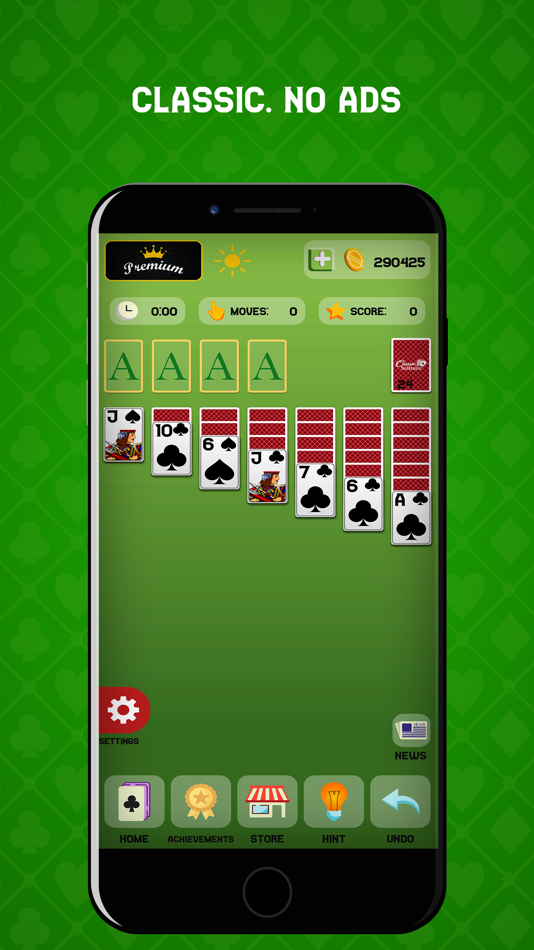 #1. Classic Solitaire - No Ads (iOS) بواسطة: Ivan Taranov