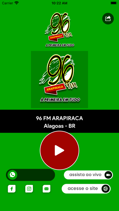 Radio 96 FM de Arapiraca Screenshot