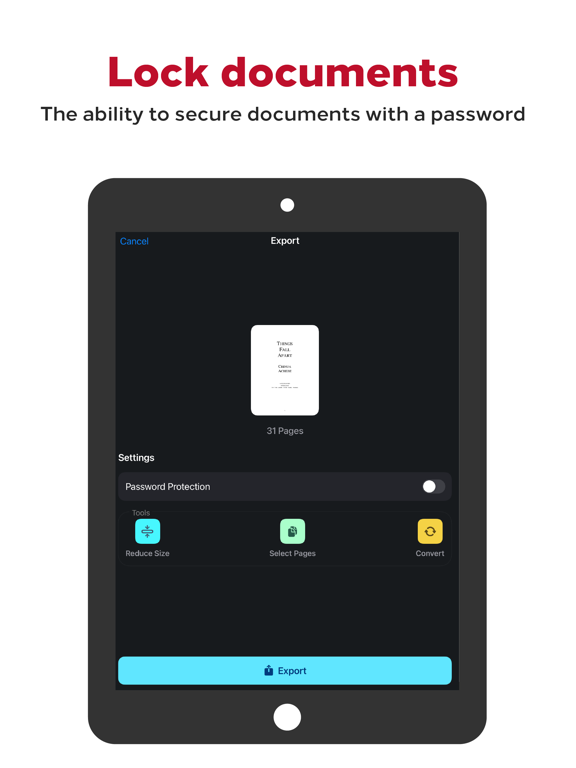 Super PDF: Editor,Reader,Maker iPad screenshot 5 - Productivity app