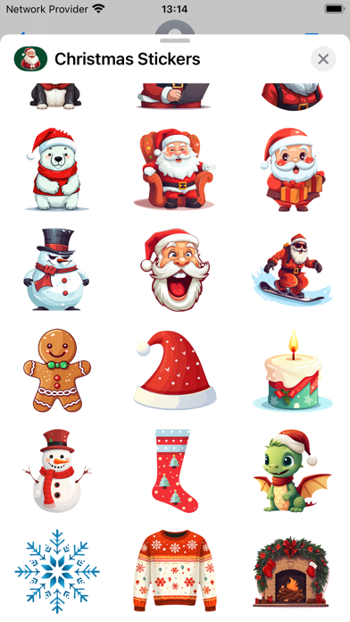 Merry Christmas Sticker Set Screenshot