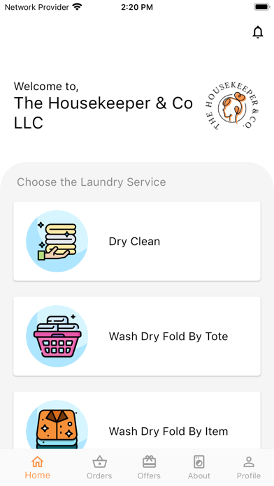 The Housekeeper Co LLC Screenshot