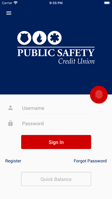 Public Safety CU Mobile Screenshot