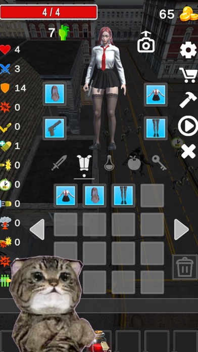 DefenseGameZombieVSSchoolgirl Screenshot