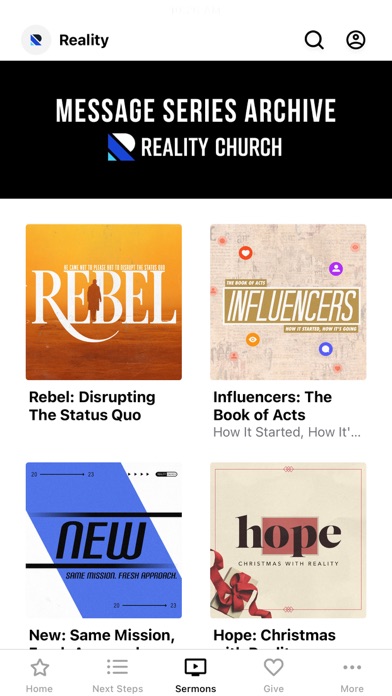 Reality Church Screenshot