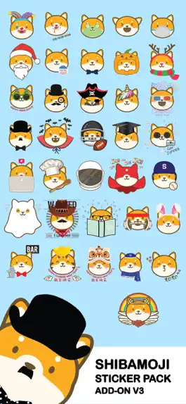 Game screenshot Shibamoji Shiba Sticker Add-On mod apk