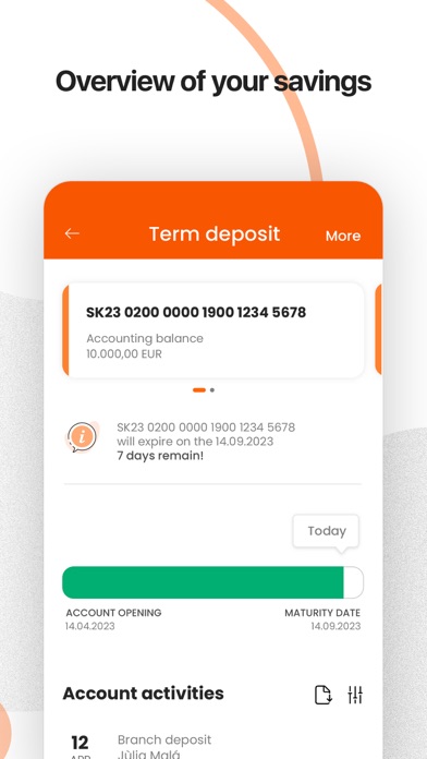 VÚB Banking Screenshot