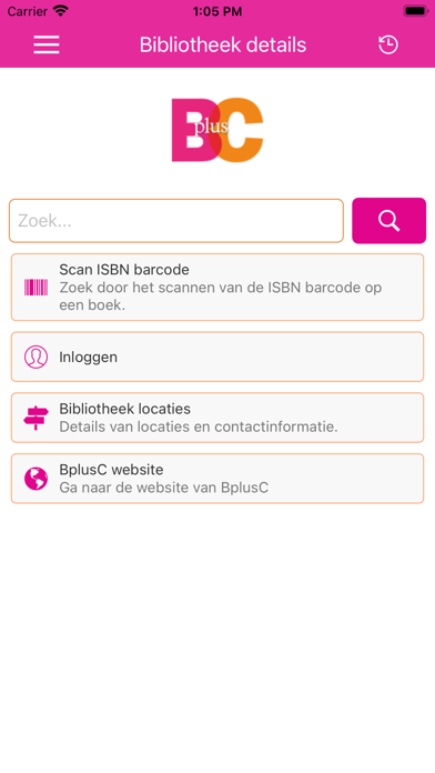 BplusC Bibliotheek Screenshot