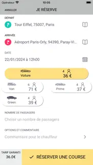 chauffeur service vtc iphone screenshot 3