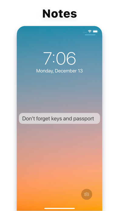 Lock Screen Notes Maker Screenshot