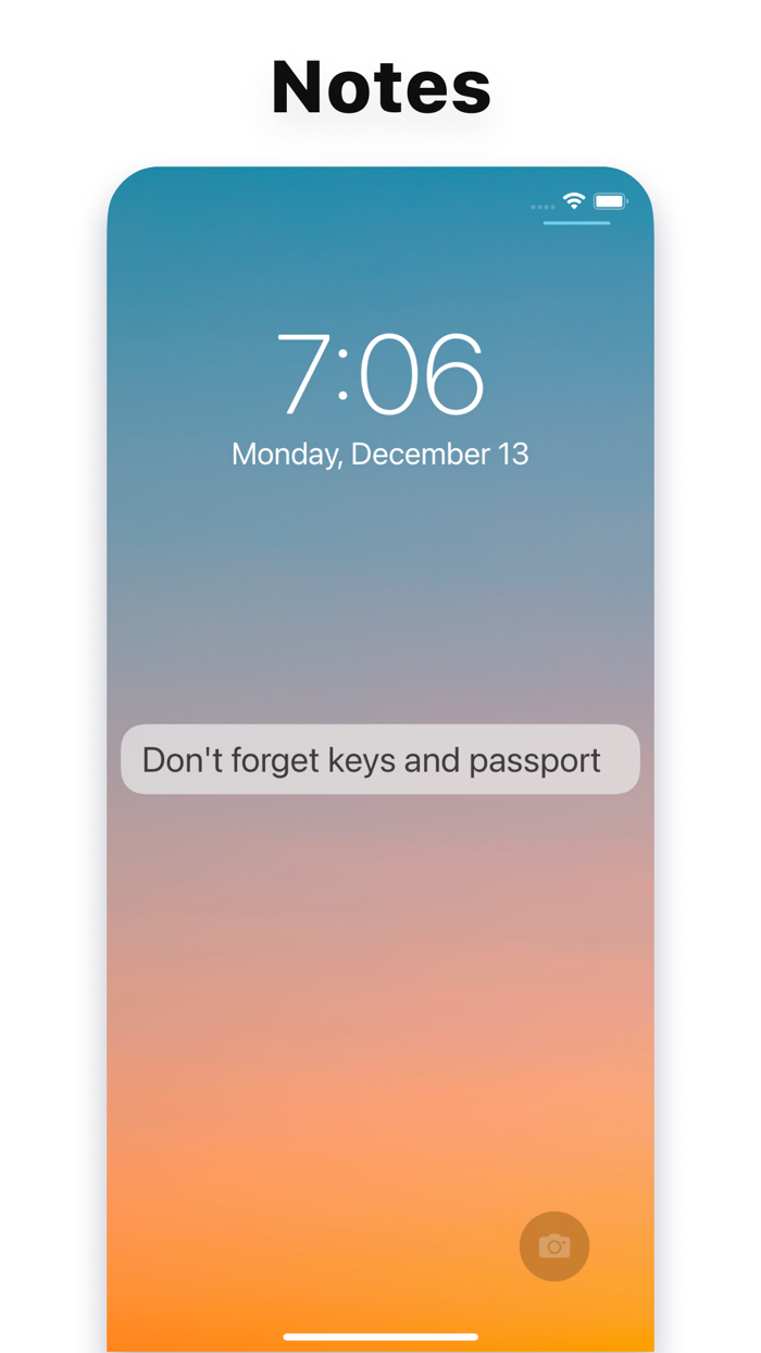 Lock Screen Notes Maker