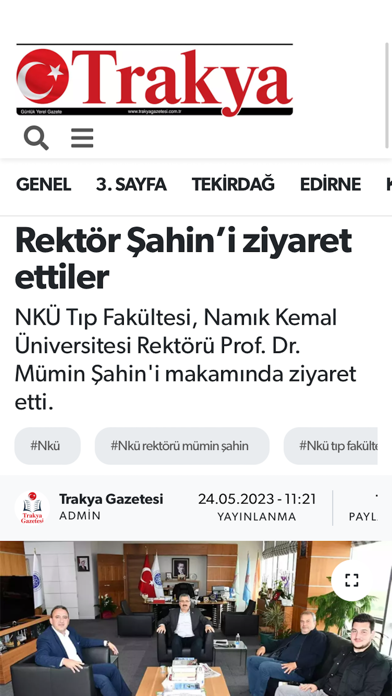 Trakya Gazetesi Screenshot