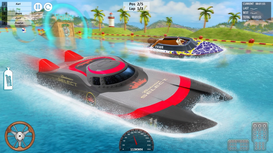 #4. Boat Racing Game:Driving games (iOS) 由: Monster Games Productions