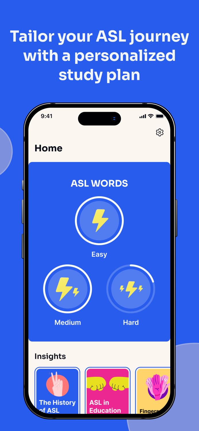 Sign language learning