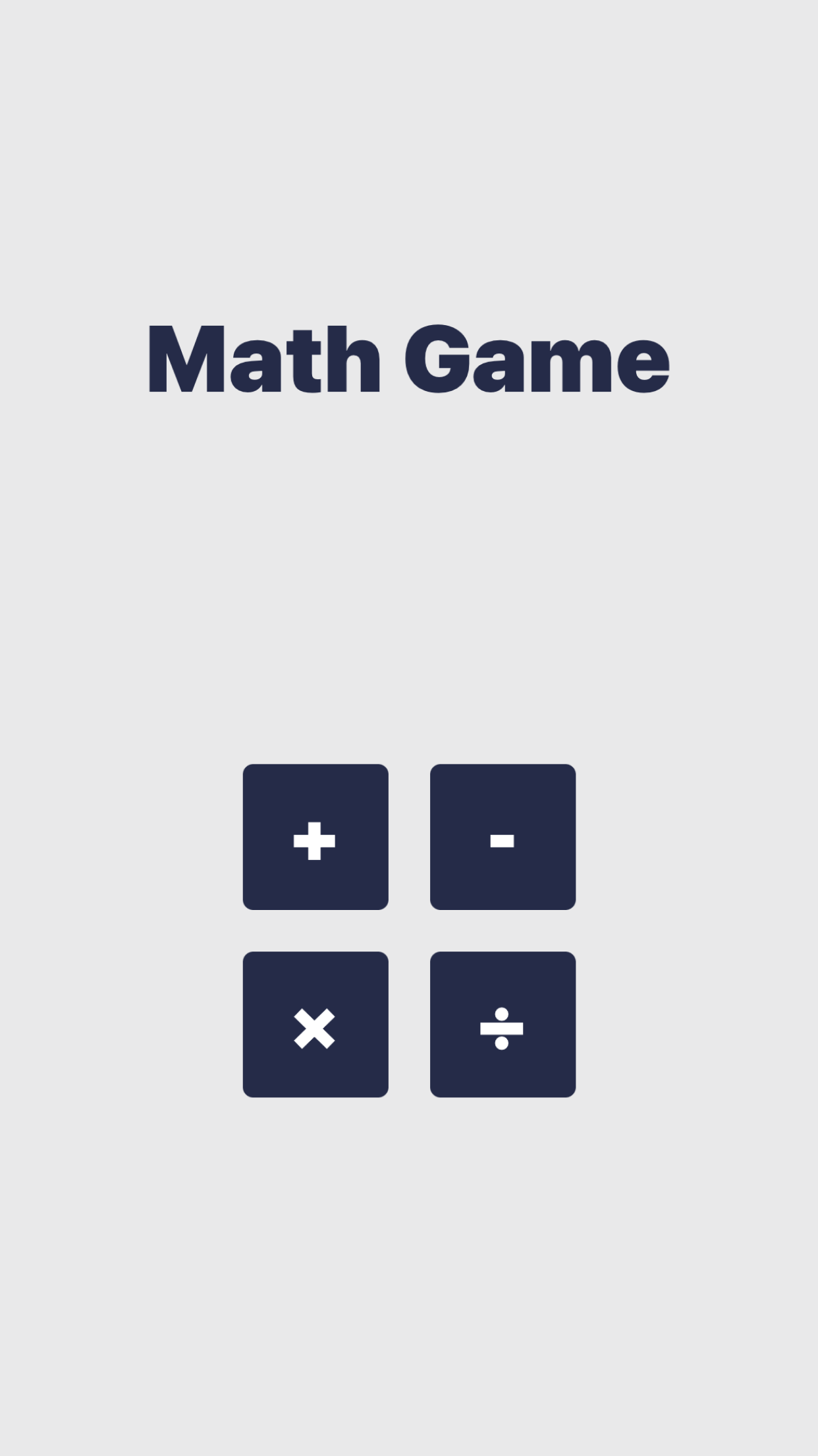 Math Game - Learn