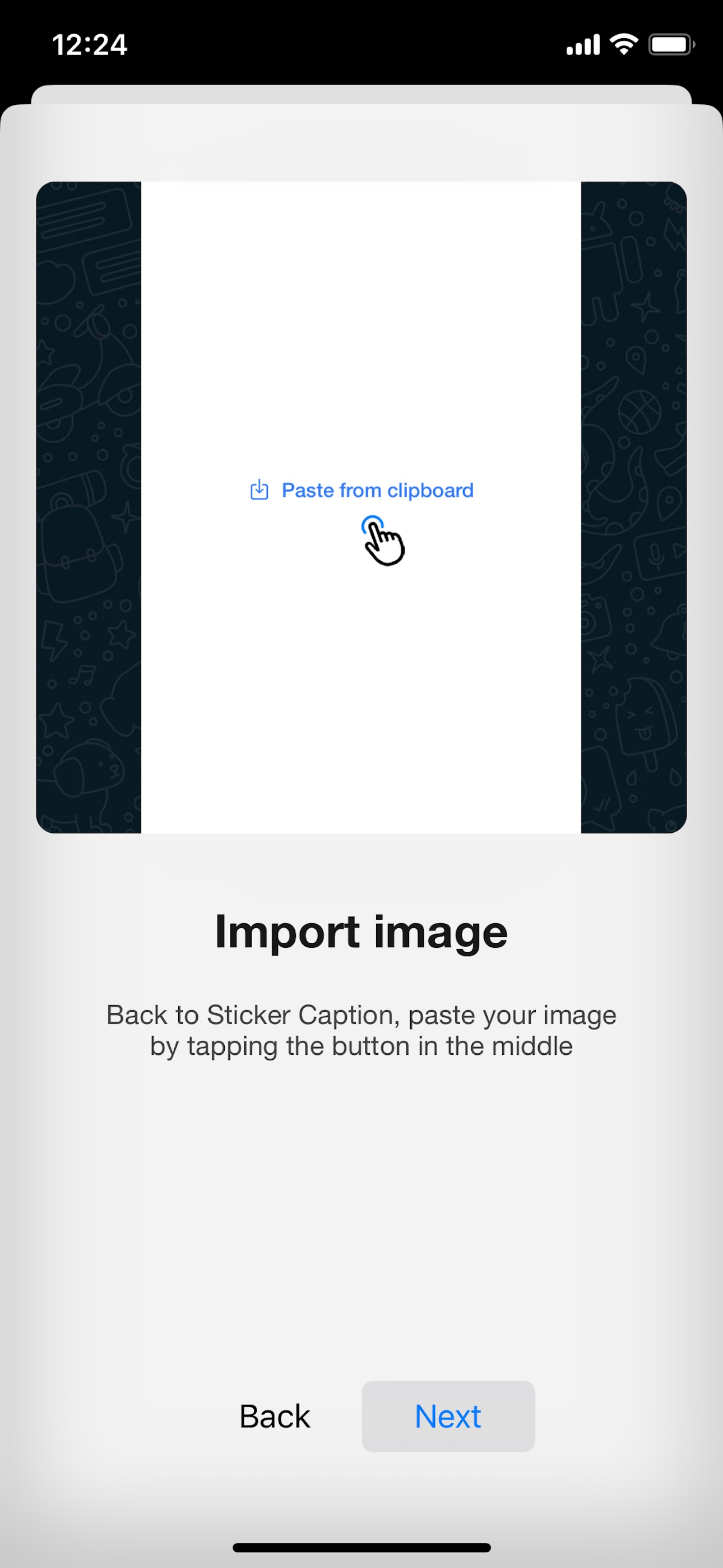 Simple Sticker Caption Maker