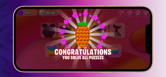 Hot Pink Anti Stress Puzzle