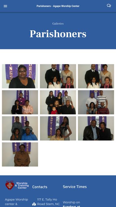 Agape Worship Center Screenshot