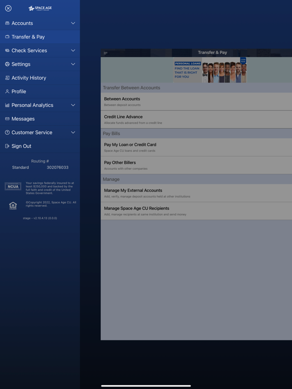 Screenshot #4 pour Space Age Federal Credit Union