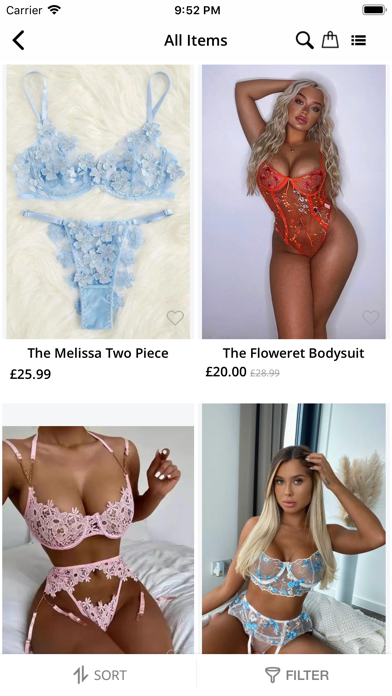 Liliosa Lingerie Screenshot