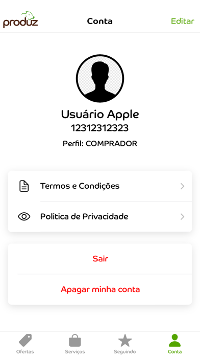 Produz Screenshot