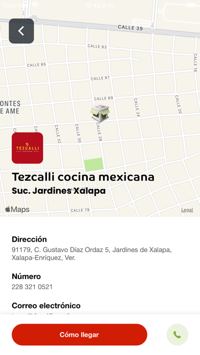 Tezcalli cocina mexicana Screenshot