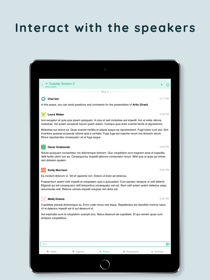 ComsApp conference app