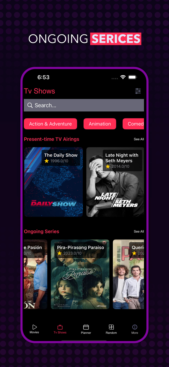 Glovi  TV Shows and Movies Box