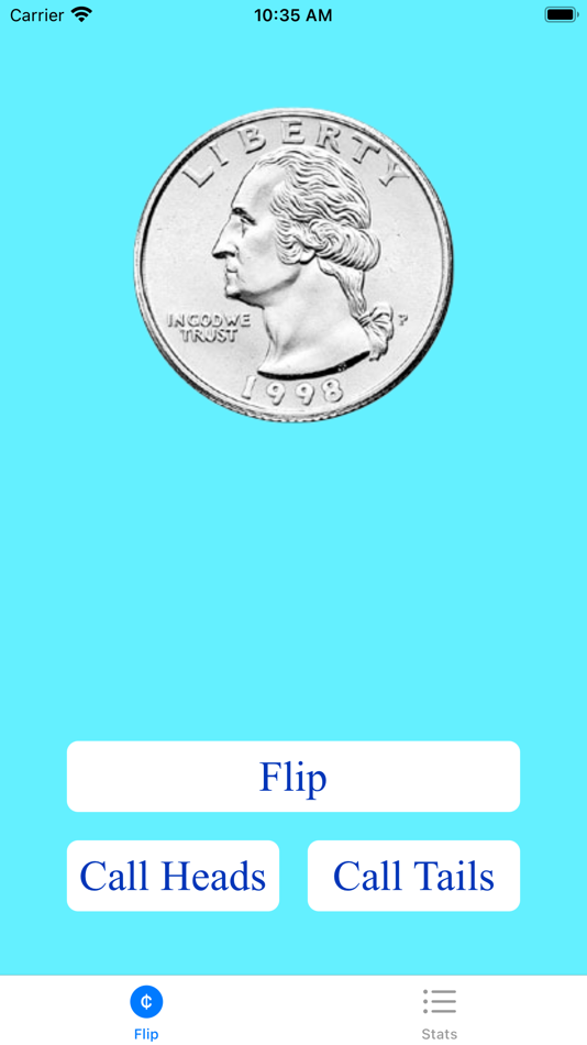 #1. Coin Flip with Stats (iOS) 게시자: Earl Gaspard