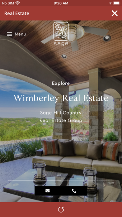 Wimberley Visitor App Screenshot