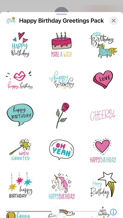 Screenshot #2 pour Happy Birthday Greetings Pack