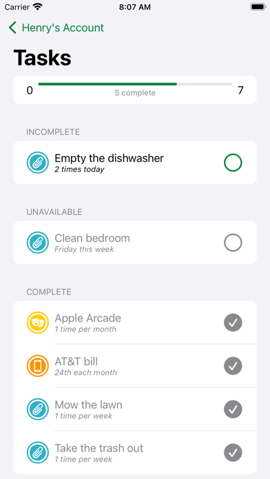 Dollar & Sense - Family Chores Screenshot