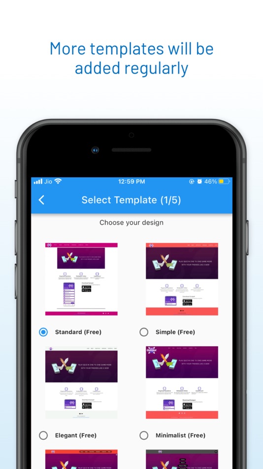 #5. QuickWebsites: Website Builder (iOS) 由: Swaroop S