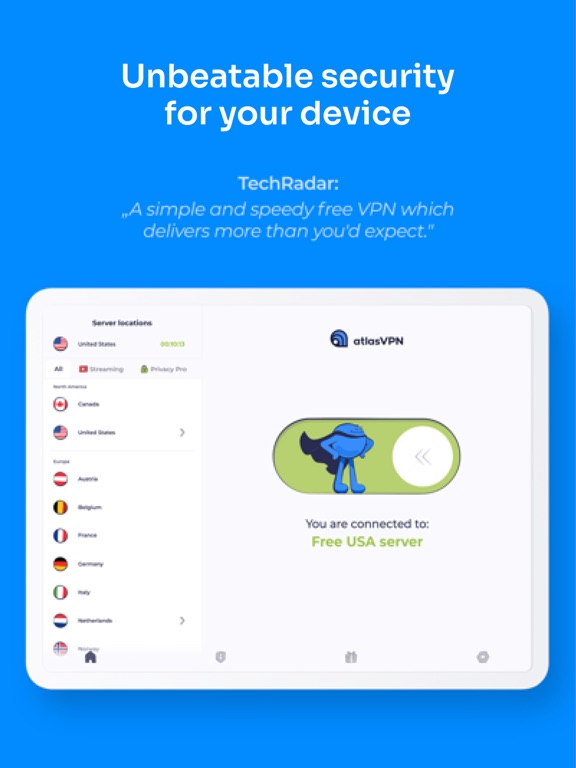 Screenshot #4 pour Atlas VPN: sécurité illimitée