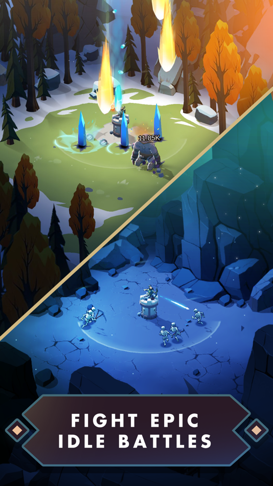 #1. Arrow Quest: Idle defense RPG (iOS) โดย: Wispwood Games