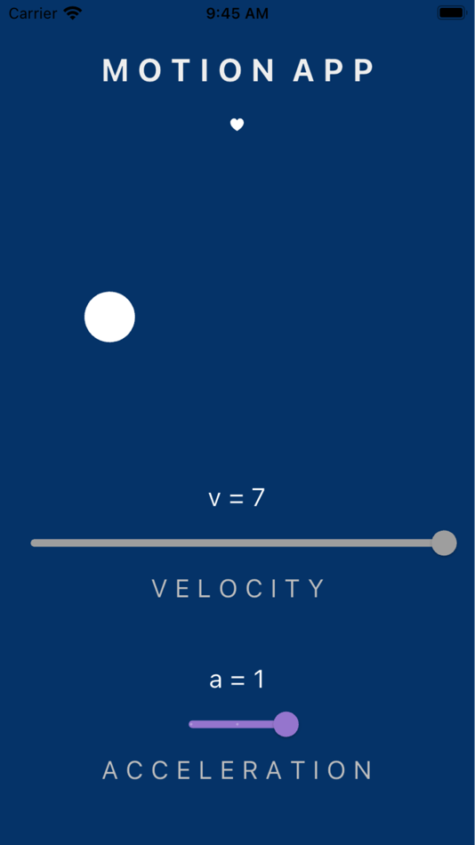 #2. Motion physics app (iOS) By: The Real Start