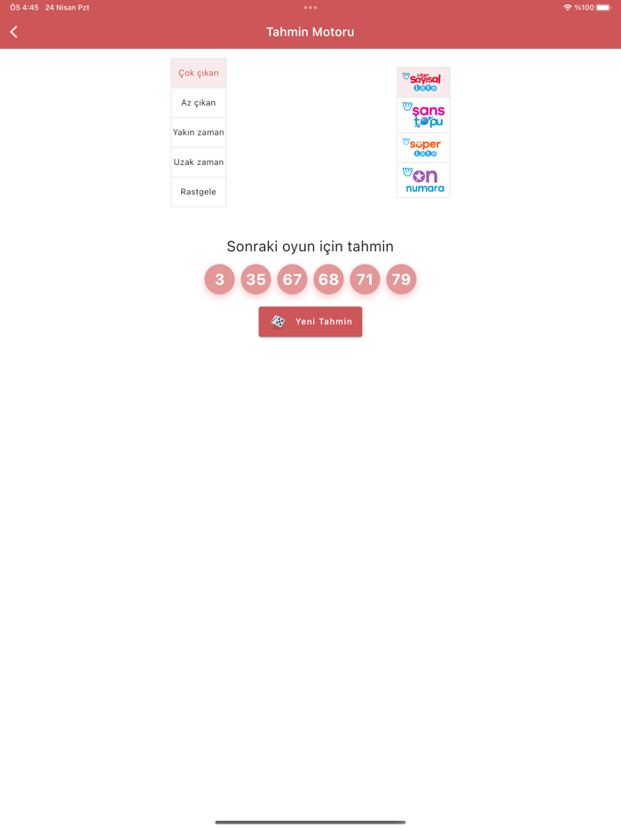 Loto Tahmin  İstatistik