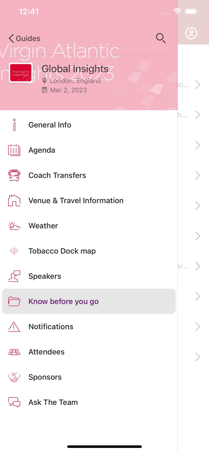 Virgin Atlantic Events