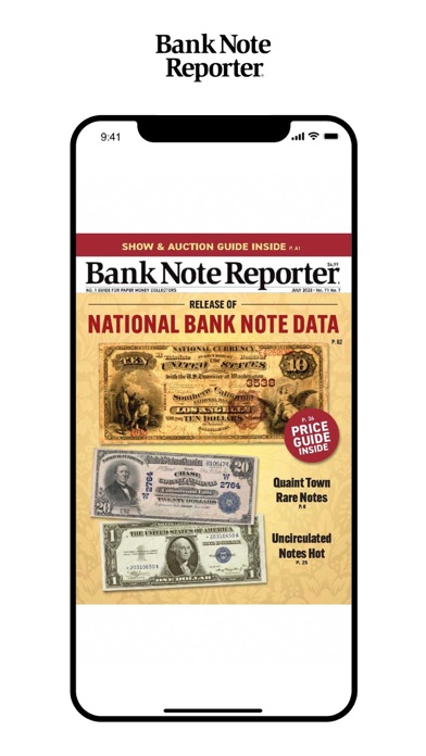 Banknote Reporter Screenshot