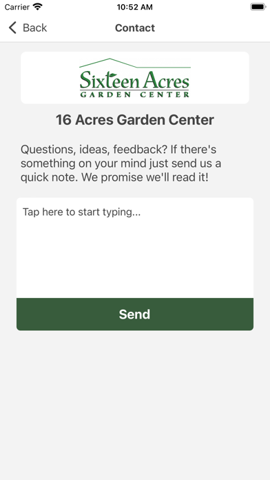 16 Acres Garden Center Screenshot